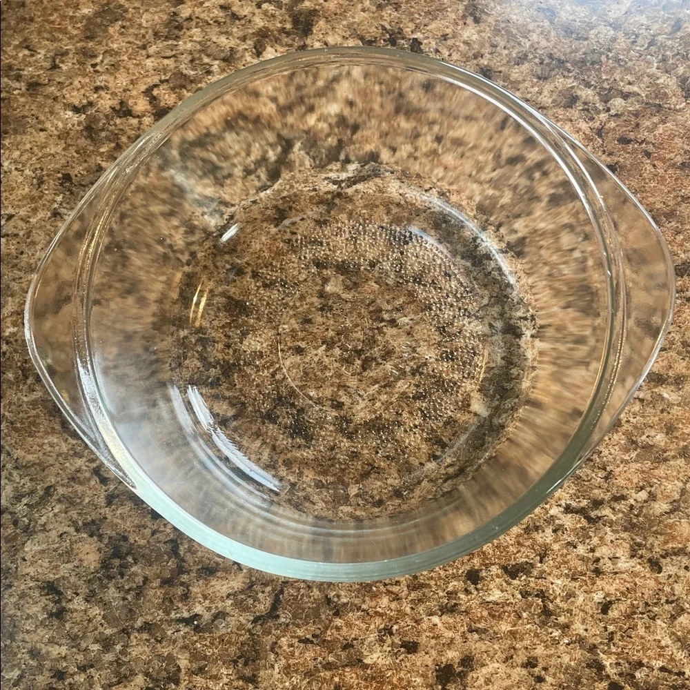 Glasbake Textured‎ Glass Dish